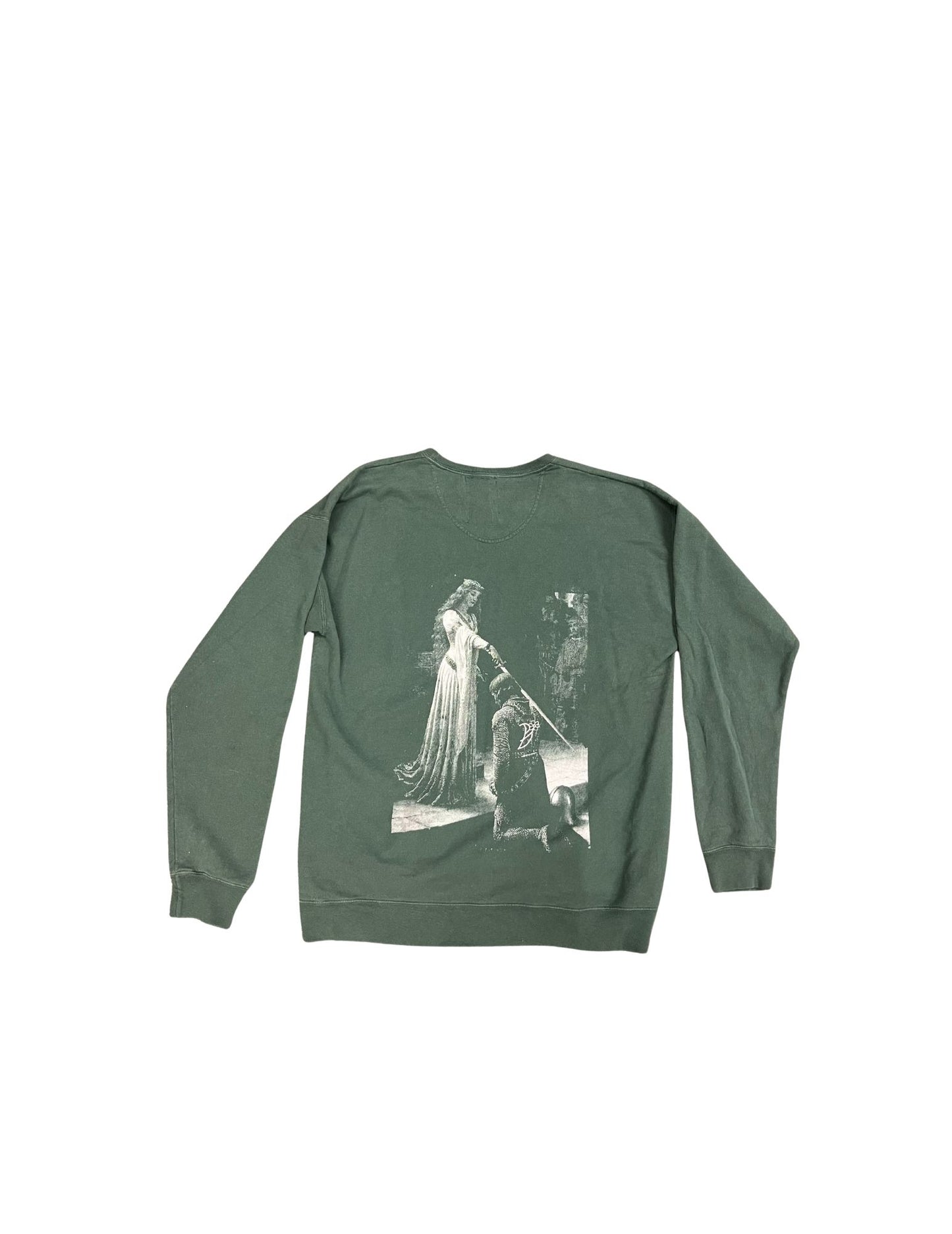 The Pledge Crewneck Green back print