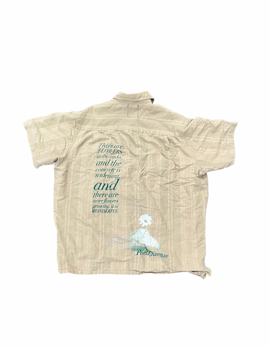 Flowers in the Cracks Collared Short Sleeve