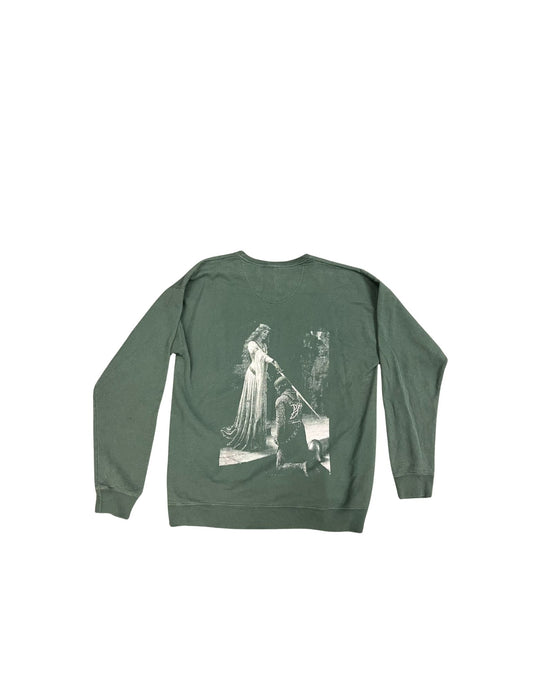 The Pledge Crewneck Green back print